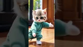 Cute little baby cat dance 🩰😍 [upl. by Fishbein]