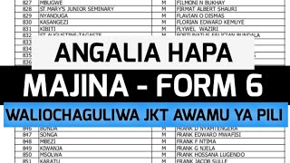 ANGALIA HAPA MAJINA YA F6 WALIOCHAGULIWA KUJIUNGA JKT AWAMU YA PILI  2024 [upl. by Inah735]