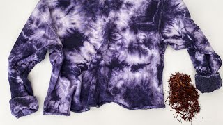 DIY  Natural Purple Tie Dye with Logwood Chips [upl. by Airotkiv245]