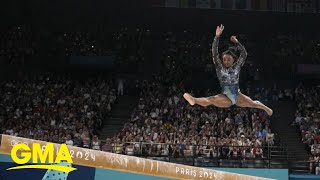 Team USA dominate women’s gymnastics qualifiers [upl. by Auqenahc323]