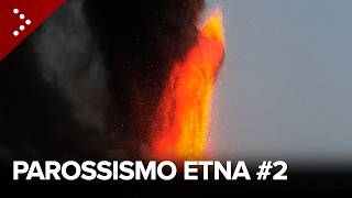 Eruzione Etna nuovo forte parossismo allalba di domenica 7 luglio 2024 [upl. by Pacorro]