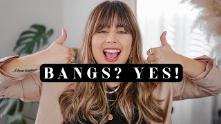 HOW TO BLOW OUT amp STYLE BANGS  THE EASY WAY  LeighAnnSays [upl. by Eima133]