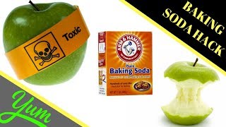 Apples Baking Soda Cleaning Hack  How to Remove Pesticides From Fruit Vegetable Remove Insecticides [upl. by Four]