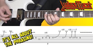 Judas Priest  Living After Midnight  Guitar Solo Lesson with Tabs [upl. by Rudin457]