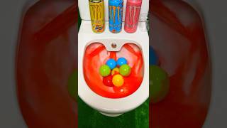 Colorful Mentos vs Colorful Monster Colored Balls in The Toilet [upl. by Firooc941]