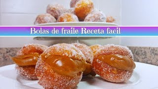 Bolas de fraile FACILES berlinesas DELICIOSAS [upl. by Ekim]