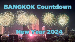 ICONSIAM  BANGKOK  Countdown 2024  New Year Fireworks [upl. by Ydnir]