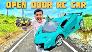 RC CAR with OPENABLE DOORS and RECHARGEABLE BATTERY UNBOXING AND TESTING  JMV TOYS [upl. by Zulema]