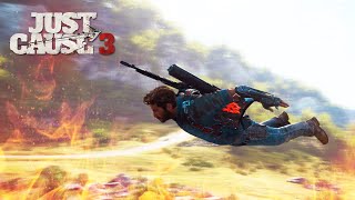 INSANE SKYDIVE STUNT  Just Cause 3 Funny Moments [upl. by Valdemar644]