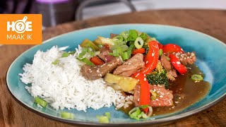 Beef Teriyaki met teriyaki woksaus van GoTan  Hoe Maak Ik [upl. by Rutledge]