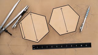 The ONLY Hexagon HOWTO Youll Ever Need  How to Draw a Hexagon With or Without a Compass [upl. by Zolly]