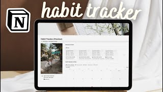 Create a Habit Tracker with Notion  Simple amp Easy Tutorial for Beginners [upl. by Araeic101]