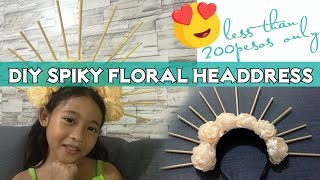 DIY Spiky Floral Headdress [upl. by Siloam]