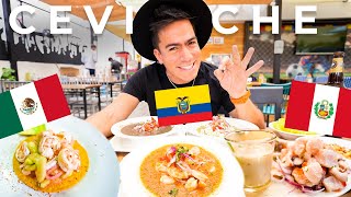 CEVICHE PERUANO VS CEVICHE ECUATORIANO VS MEXICANO  Cúal es mejor [upl. by Namyh]