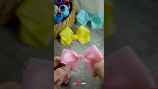 Simply unique bows out of grosgrain ribbon 🎀 [upl. by Aizan372]