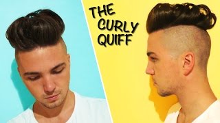 The Curly Quiff  Mens Hair Styles [upl. by Llyrrad]