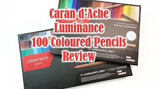 Caran dAche Luminance Coloured Pencils Review  All 100 of Them Original 76 Set  24 Portrait Set [upl. by Alegnad]