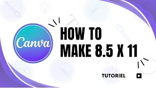 How to make 8 5 x 11 in Canva [upl. by Sane]