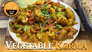 Mix vegetable Korma Recipe By Food Bite [upl. by Manno]