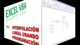 EXCEL  VBA  Interpolación [upl. by Rabbaj]