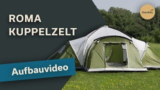 Skandika Roma Familienzelt  Aufbau Video  Schritt für Schritt Anleitung [upl. by Hamas]