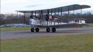 Vickers Vimy Flight by Museum Volunteers on Top Gear Circuit Dunsfold 2008 [upl. by Aneeuqal]