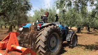 Landini Rex 100 Gt freza olive Greece 2018 HD [upl. by Otsuaf444]