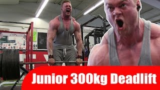 300kg deadlift by Arnold Classic Junior Winner Alexander Westermeier [upl. by Downey305]