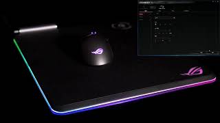 ASUS ROG Balteus Qi 無線充電 RGB 鼠墊燈光秀 [upl. by Alysa9]