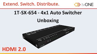 1TSX654 4x1 HDMI 20 Switcher unboxing [upl. by Buzzell769]