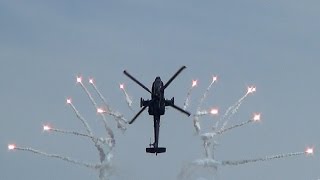 RNLAF Apache Demo Team at Texel Airshow 2015 DutchPlaneSpotter [upl. by Barrow]