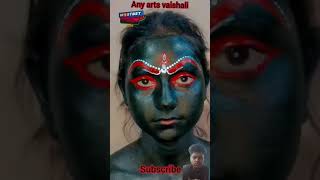 gorakhpur ki kali mahakali ⚔️ makeup makeupartist makeuptutorial navratrispecial festival song [upl. by Adnilemre233]