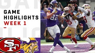 49ers vs Vikings Week 1 Highlights  NFL 2018 [upl. by Elleniad747]