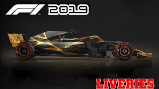 F1 2019 CONCEPT LIVERIES [upl. by Nolyaw605]