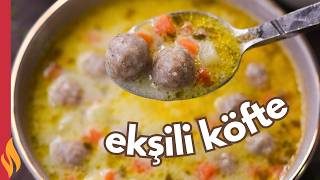 İftara Özel Çorba Tarifi 😋 Ekşili Köfte Çorbası [upl. by Yetac]