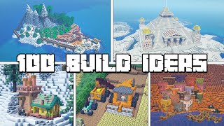 100 Build Ideas for Your Minecraft Survival World [upl. by Asenad]