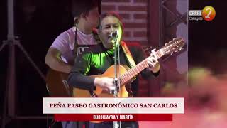 Peña Paseo Gastronómico San Carlos Salta  Huayra Condorí y Martín  recital en vivo [upl. by Naginnarb779]