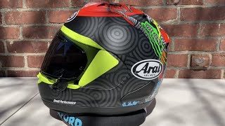 Arai CorsairX Tatsuki Frost  The BEST Helmet Graphic of 2021 From Any Brand [upl. by Ahsuatan]