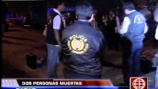 América Noticias261213 Doble homicidio en San Juan de Lurigancho [upl. by Born]