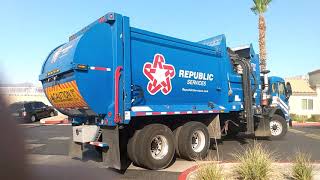 Henderson Republic Services Peterbilt 520 McNeilus ZR Garbage Truck [upl. by Esil]