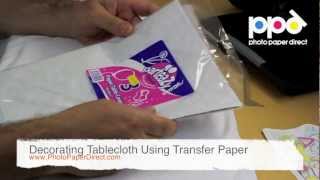 Decorating Tablecloth Using Transfer Paper [upl. by Booma]