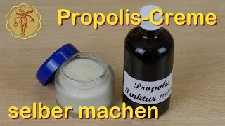 Propolis Gesichtscreme gegen unreine Haut selber machen [upl. by Nehtanhoj424]