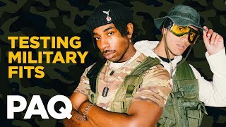 HARDCORE Military Outfit challenge  PAQ Ep 30  A Show About Streetwear [upl. by Tiossem357]