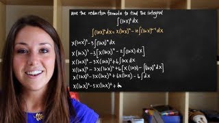 Integrals using reduction formulas KristaKingMath [upl. by Eenar421]