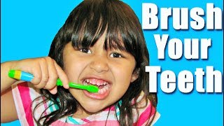 Learn to Brush Your Teeth with Toddler Lilly  Educational Videos [upl. by Anon997]