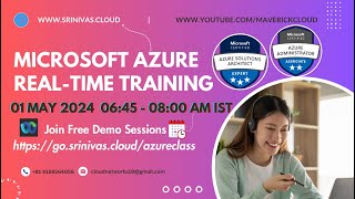 NEW Azure Administrator amp Azure DevOps Realtime Training from 01MAY24 0645AM to 0800 AM IST [upl. by Gnak]