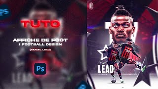 Tuto  Affiche de foot  Football design Photoshop [upl. by Halliday]