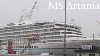 MS Artania in der Lloyd Werft in Bremerhaven  Phoenix Reisen [upl. by Boniface]