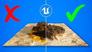 QUICK TRICK to Realistically BLEND ASSETS with LANDSCAPE  UE5 Runtime Virtual Texturing Tutorial [upl. by Beedon]