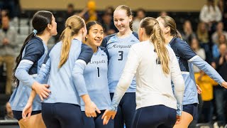 Highlights Marquette Volleyball vs Eastern Illinois 11302023 [upl. by Acirt40]